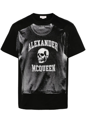 Alexander McQueen graphic-print cotton T-shirt - Black