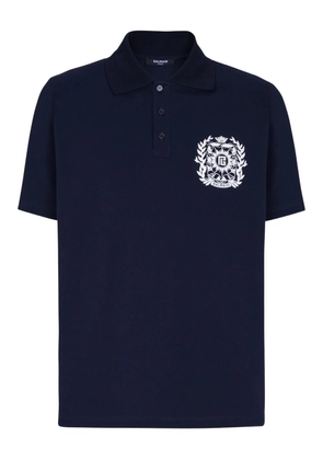 Balmain cotton polo shirt - Blue