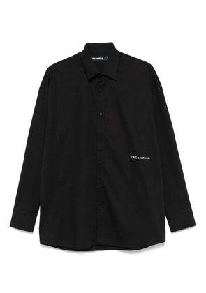 Karl Lagerfeld logo-appliqué shirt - Black