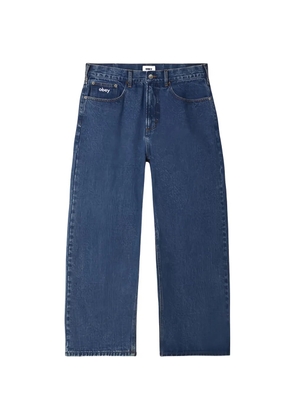 Obey Bigwig Baggy cotton denim jeans - Blue