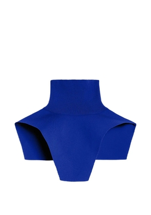 Jil Sander detachable ribbed high-neck shirt - Blue