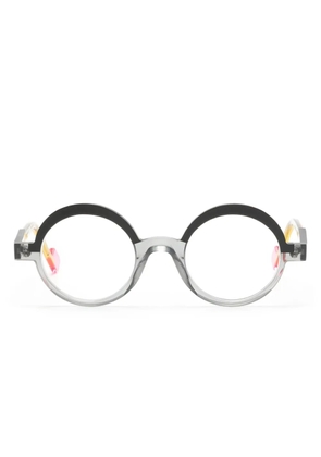 Anne & Valentin Ludik round-frame glasses - Black
