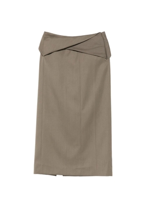 Victoria Beckham wrap skirt - Green