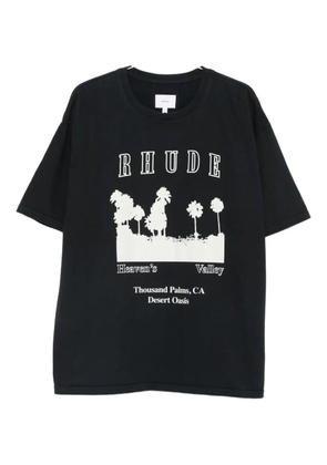 RHUDE graphic-print T-shirt - Black