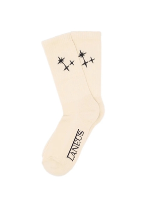 Laneus star-embellishment socks - Neutrals