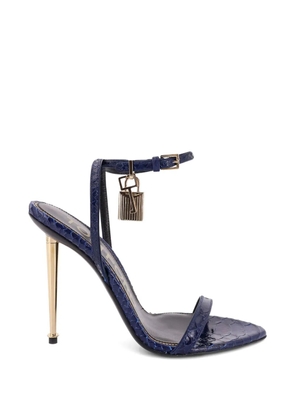 TOM FORD leather heeled sandals - Blue