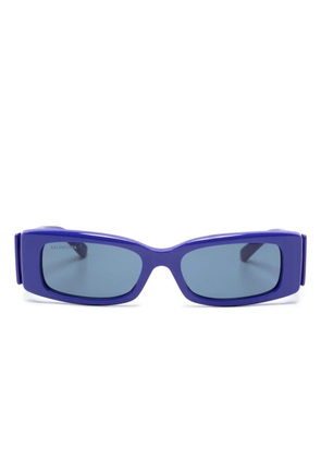 Balenciaga Eyewear logo-print arm detail sunglasses - Blue