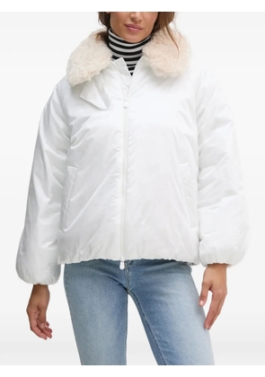 Save The Duck Petal faux-fur-collar zip-fastening jacket - White