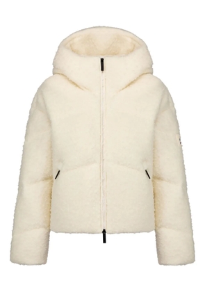 AFTER LABEL hooded woll quilted jacket - Neutrals