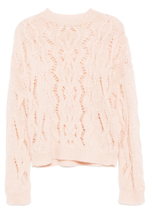 OUR LEGACY cable sonar round-neck jumper - Pink