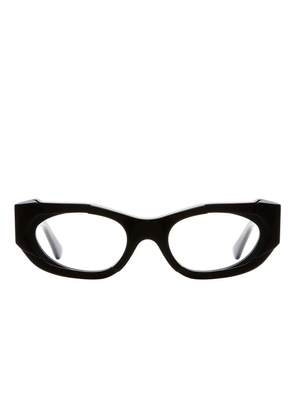 Kuboraum geometric-frame glasses - Black