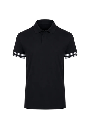 BOSS Zone striped short-sleeve polo shirt - Black