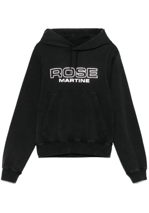 Martine Rose raised-logo hoodie - Black