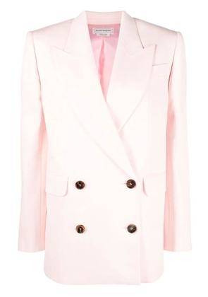 Alexander McQueen double-breasted boxy blazer - Pink