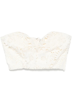 ROTATE BIRGER CHRISTENSEN 3D lace corset top - White