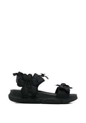 Cecilie Bahnsen Cilla floral-appliqué sandals - Black