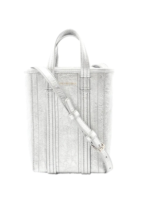 Balenciaga Pre-Owned 2010-2026 Metallic Leather Phone Holder crossbody bag - Silver