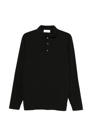 Lardini long-sleeve polo shirt - Black