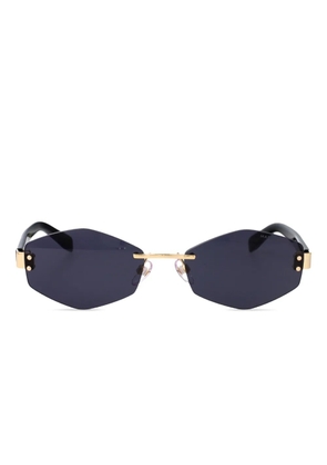 Marc Jacobs Eyewear Air geometric-rimless sunglasses - Gold