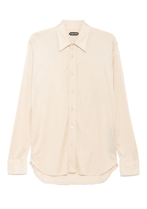 TOM FORD sheer silk shirt - Neutrals