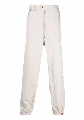 Maison MIHARA YASUHIRO side stripe-detail straight-leg trousers - White