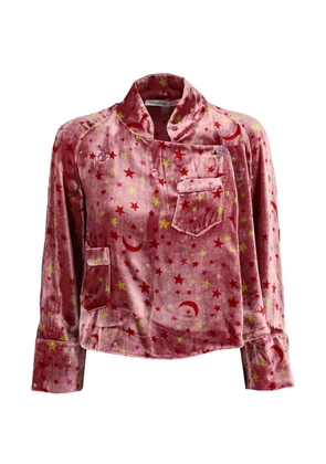 Emanuel Ungaro Pre-Owned Ungaro Fuchsia velvet cropped top - Pink