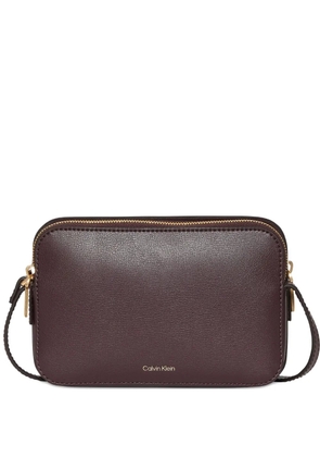 Calvin Klein zip shoulder bag - Brown