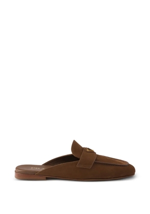 Prada leather mules - Brown