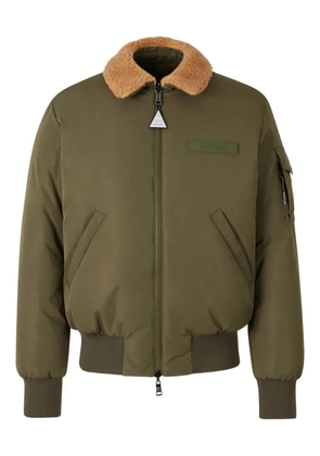 Moncler sherpa-collar bomber jacket - Green