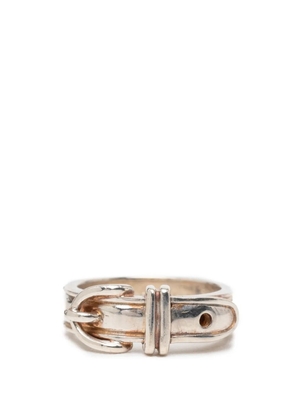 Hermès Pre-Owned 2000-2020 Sterling Silver Ceinture Buckle ring