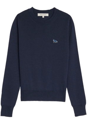 Maison Kitsuné W Baby Fox Patch Regular Jumper - Blue