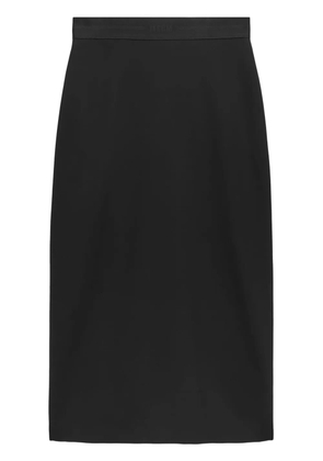 MSGM logo-print maxi skirt - Black