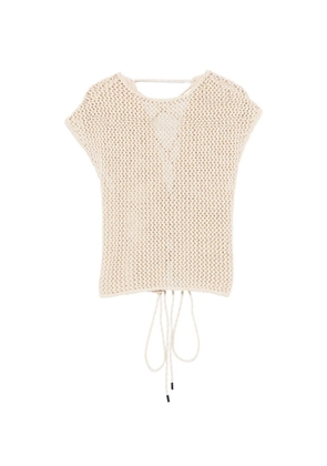 ALPHA STUDIO open-back top - Neutrals