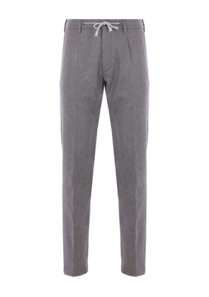Eleventy elastic-waistband trousers - Grey