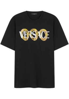 Versace Maxi Chain logo-print T-shirt - Black