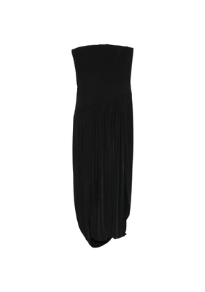 Ferragamo strapless pleated dress - Black