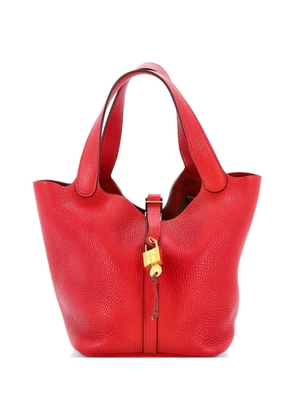 Hermès Pre-Owned Picotin Lock Bag Clemence MM bucket bag - Red