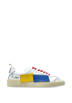 DSQUARED2 colour-block lace-up sneakers - White