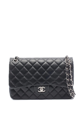 CHANEL Pre-Owned 2019 Jumbo Classic Lambskin Double Flap shoulder bag - Black