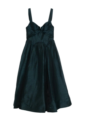 ZIMMERMANN pleated straps dress - Green