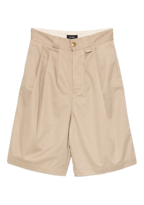 Willy Chavarria pleated shorts - Neutrals