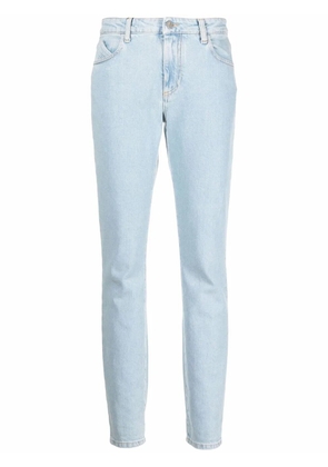 The Attico high-rise straight-leg jeans - Blue