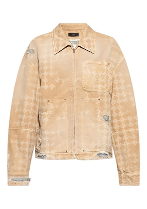 AMIRI distressed printed jacket - Neutrals