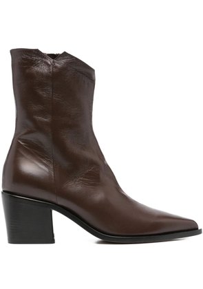 Pomme D´Or 60mm Juliette pointed-toe ankle boots - Brown