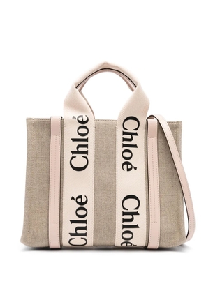 Chloé small Woody tote bag - Neutrals