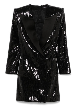 Balmain sequinned mini dress - Black