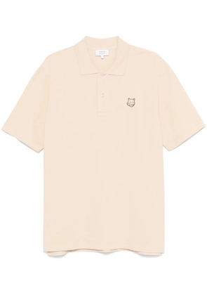 Maison Kitsuné Bold Fox Head-patch polo shirt - Neutrals