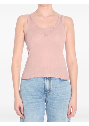 LOEWE anagram ribbed tank top - Pink