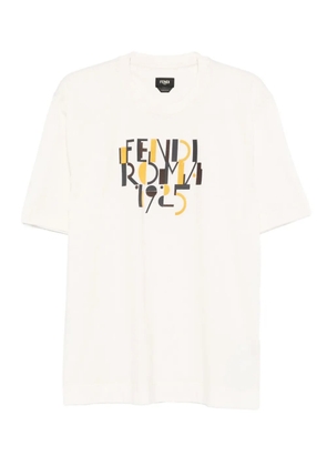 FENDI Roma 1925 graphic T-shirt - Neutrals