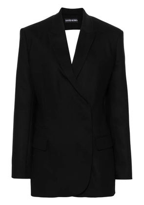 David Koma cut-out detail tailored blazer - Black